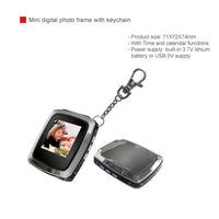 Mini digital photo frame with keychain