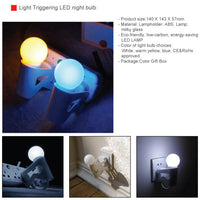 Light Triggering Energy-saving LED night bulb