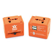 Colorful USB Universal Travel Adaptor (with 1 USB port)