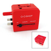 Colorful USB Universal Travel Adaptor (with 2 USB port)