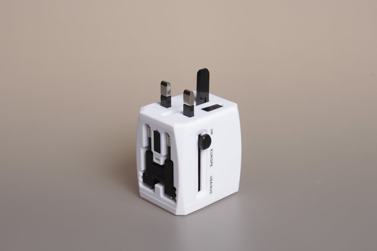 Colorful USB Universal Travel Adaptor (2.5A with 2 USB port)