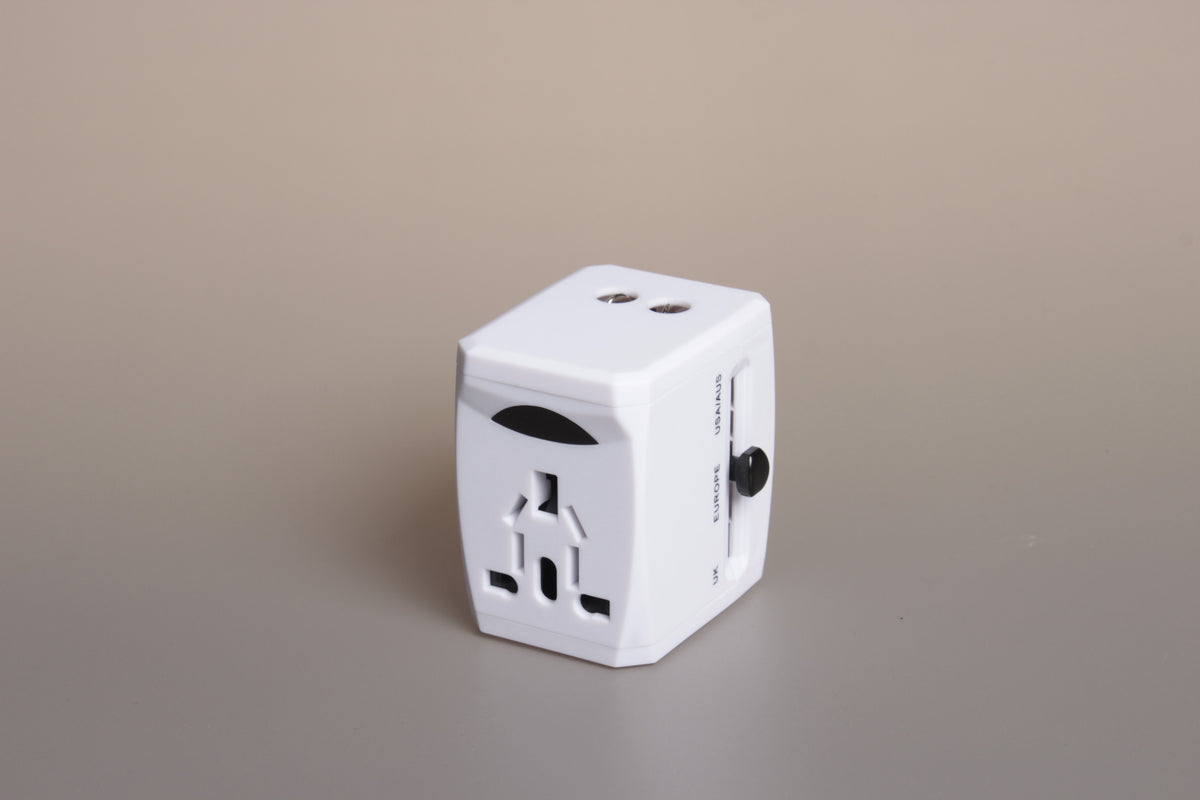 Colorful USB Universal Travel Adaptor (2.5A with 2 USB port)