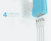 4-Port USB Universal travel adaptor