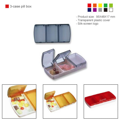 3-case pill box