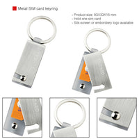 Metal SIM card keyring