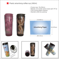 Plastic advertising coffee cup (380ml)
