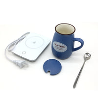 Ceramic Cup with Electronic Heating Coasters