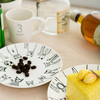 Ceramic dessert dish set