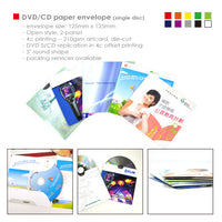 DVD/CD paper envelope (single disc)