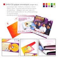 DVD/CD paper envelope ( single disc)