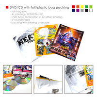 DVD/CD with foil/ plastic bag packing