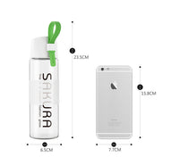 JUST LIFE portable glass water bottle 490ML