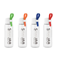 JUST LIFE portable glass water bottle 490ML
