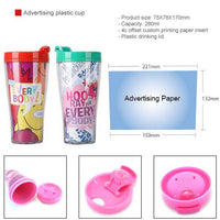 Advertising plastic cup