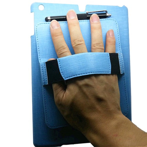 360 Degree Rotation Hand-Held Leather Protector IPad Case