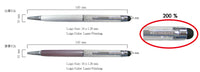 Metal touch pen with crystal for smartphone