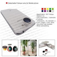 Detachable Fisheye Lens for Mobile phone