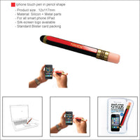 Smartphone touch pen in pencil shape