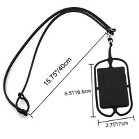 Silicone Phone Wallet With Lanyard