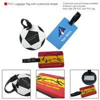 PVC Luggage Tag with customize shape