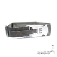 Luggage strap with weight scale