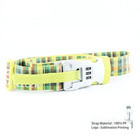 Luggage strap with weight scale