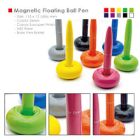 Magnetic floating ball pen
