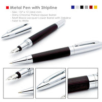 corporate metal pen with stripline