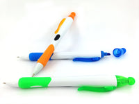 Promotional plastic ball pen with highligter