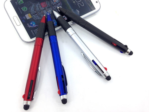 3 color Promotional plastic TOUCH pen