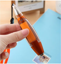 Plastic Memo Pen With Led Light