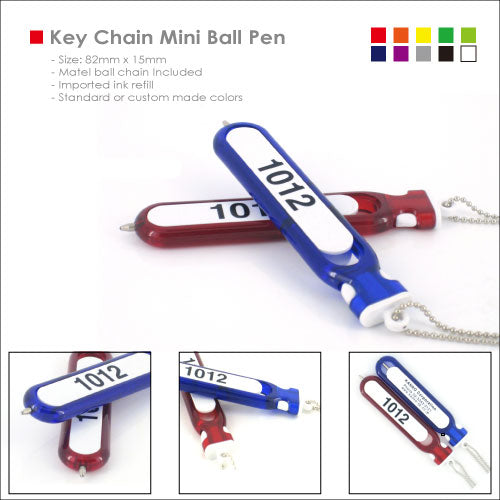 Key Chain tag Mini Ball Pen