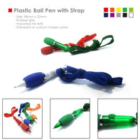 Plastic Ball Pen with Strap