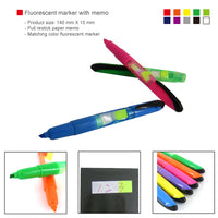 Fluorescent marker with memo