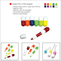 Plastic Pen in Pills shaped