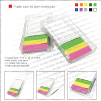 Plastic case flip open memo pad