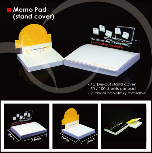 Advertising stand cover sticky memo pad