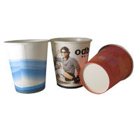 Advertising paper cup with handle