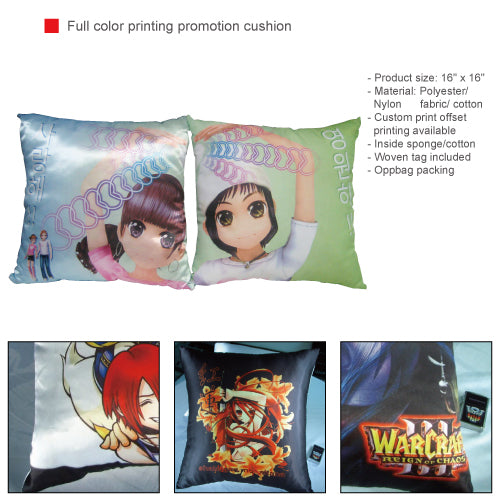 Full color printing promotion cushion