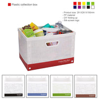 Plastic foldable collection box