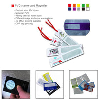 PVC Name card Magnifier