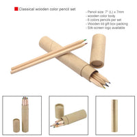 Classical wooden color pencil set