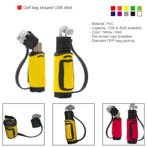 Golf bag shaped USB stick