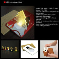 LED pocket card light (Xmas Tree Shape)