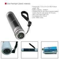 Solar flashlight (plastic material)