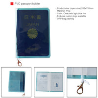 Transparent PVC passport holder