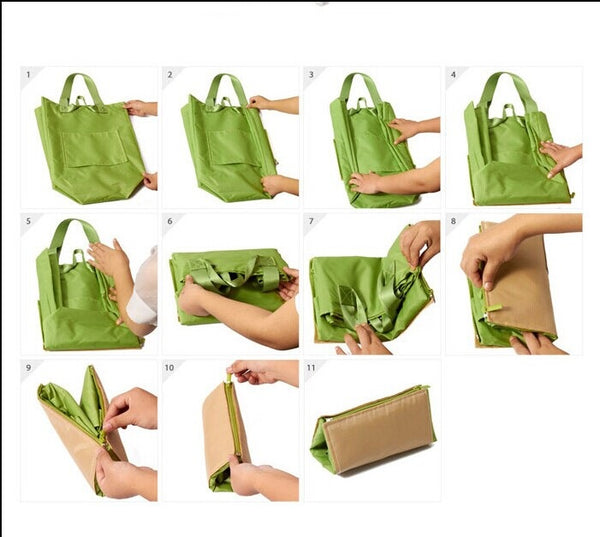 Folding shoulder bag