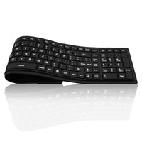 Foldable soft silicon bluetooth keyboard