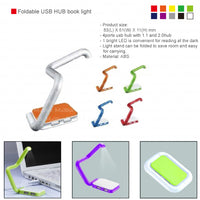 Foldable USB HUB book light