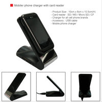 Mobiler phone charger with card reader